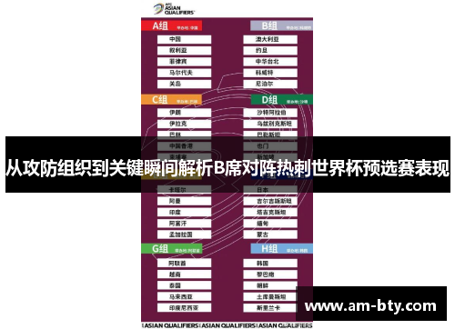 从攻防组织到关键瞬间解析B席对阵热刺世界杯预选赛表现 从攻防组织到关键瞬间解析B席对阵热刺世界杯预选赛表现